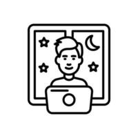 Fernbedienung Arbeit Symbol im Vektor. Illustration vektor