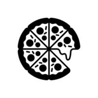 Pizza Symbol im Vektor. Illustration vektor