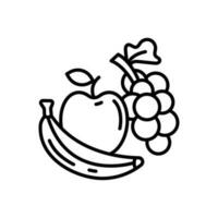 Obst Symbol im Vektor. Illustration vektor