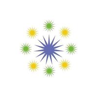 Feuerwerk Explosion Spritzer isolierte Symbol vektor