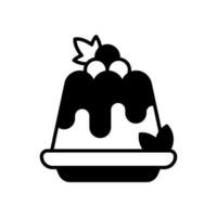 Pudding Symbol im Vektor. Illustration vektor