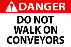 fara tecken do inte klättra sitta promenad eller rida på transportband vektor