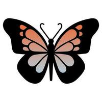 Schmetterling schön Flügel, Frühling Natur, Vektor Illustration
