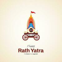 ratha Yatra Sozial Medien Post vektor