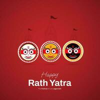 ratha yatra social media posta vektor