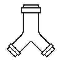 Rohr Symbol Vektor