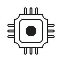 Mikrochip Symbol Vektor