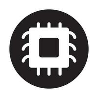 mikrochip ikon vektor