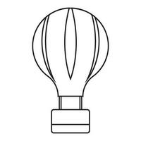 heiß Luft Ballon Symbol Vektor