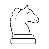 schack ikon, riddare vektor