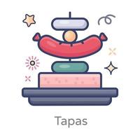 Tapas im Trend vektor