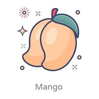 leckere reife mangos vektor