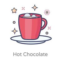 Tee mit heißer Schokolade vektor
