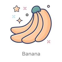 bananer hälsosam kost vektor