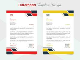 modern kreativ Briefkopf Vorlage Design zum Geschäft Unternehmen vektor