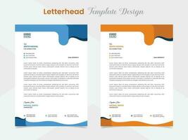 modern kreativ Briefkopf Vorlage Design zum Ihre Geschäft vektor