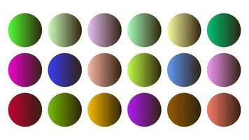 färgrik umbra Färg skugga linjär lutning palett färgrutor webb utrustning cirklar mall uppsättning vektor