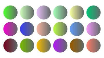 färgrik nevada Färg skugga linjär lutning palett färgrutor webb utrustning cirklar mall uppsättning vektor