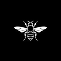 Bienen - - minimalistisch und eben Logo - - Vektor Illustration