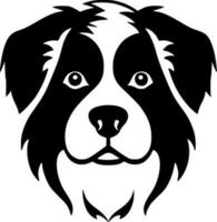 Hund - - schwarz und Weiß isoliert Symbol - - Vektor Illustration