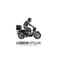 leverans förbi cykel ikon logotyp. enkel element illustration. leverans förbi cykel begrepp symbol design från leverans samling. kan vara Begagnade för webb och mobil. svart cykel på vit bakgrund. vektor