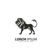 König Löwe Logo Vorlage, Löwe stark Logo Prämie elegant Design vektor