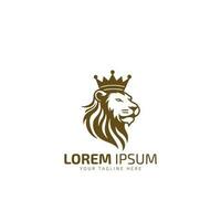 Löwe Vektor Logo Design isoliert auf Weiß Hintergrund