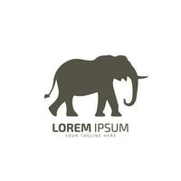 Elefant Logo Symbol Elefant Silhouette Elefant isoliert Vektor Illustration Design