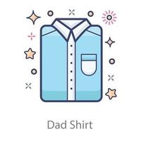 formelles Papa-Shirt vektor