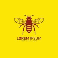 Honig Biene Logo Symbol Vektor Design Vorlage Silhouette