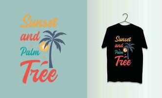 sommar retro vintage t-shirt design vektor