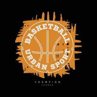 Basketballillustrationstypografie. perfekt für T-Shirt-Design vektor