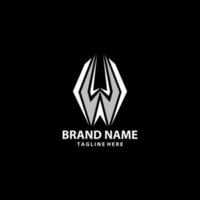 Anfang Brief ww modern modisch Logo Design vektor