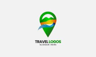 Reise und Tour Logo Konzept Vektor Design Illustration.