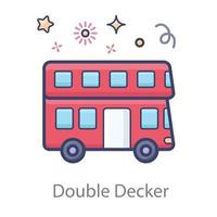 Doppeldecker-Bus vektor