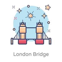 Londoner Brücke Themse vektor