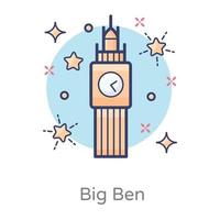 Big Ben-byggnaden vektor