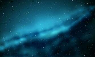 realistisk nebulosa och lysande stjärnor kosmos galax oändlig universum starry natt vektor