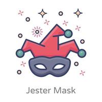 jester dekorativ mask vektor