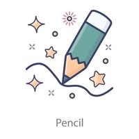 Schreibgerät mit Bleistift vektor