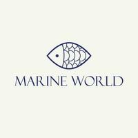 Marine Welt Vektor Logo Design. abstrakt geometrisch Fisch Logotyp. kreativ Logo Vorlage.