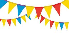 Party Flagge zu feiern Jahrestag oder Geburtstag Dekorationen Karneval Vektor Elemente