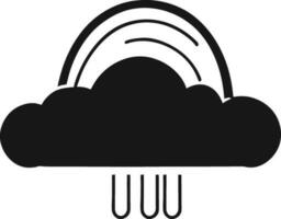 Wolke Symbol Gliederung Zeichen Wolken zeichnen schwarz Linie Symbol Grafik Design Wetter Prognose Gekritzel Stil Vektor Illustration