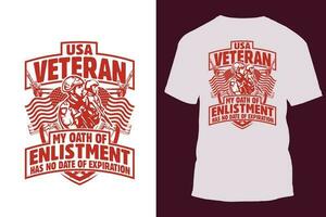 USA veteran- t-shirt vektor illustration