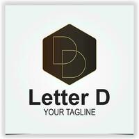 Brief d Logo Design Vektor mit kreativ und einzigartig Stil Logo Prämie elegant Vorlage Vektor eps 10