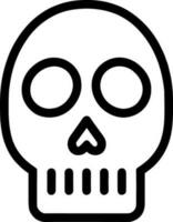 mänsklig skalle , död eller död- platt vektor ikon för spel och webbplatser