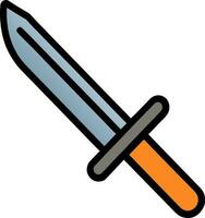 Schwert Symbol Design Logo Vorlage vektor