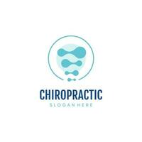 Chiropraktik Logo Design einzigartig Idee Konzept vektor