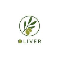 Olive Logo Design Vektor mit modern kreativ Konzept