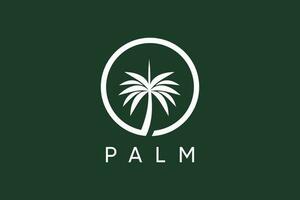 Palme Logo Design Vektor mit modern kreativ Stil